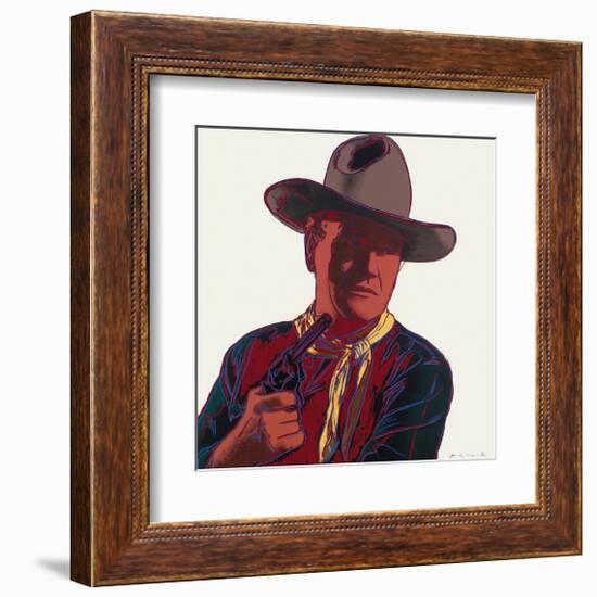 Cowboys and Indians: John Wayne, c.1986-Andy Warhol-Framed Giclee Print