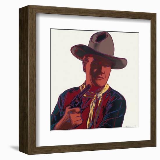 Cowboys and Indians: John Wayne, c.1986-Andy Warhol-Framed Giclee Print