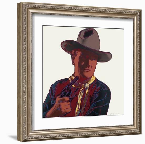 Cowboys and Indians: John Wayne, c.1986-Andy Warhol-Framed Giclee Print
