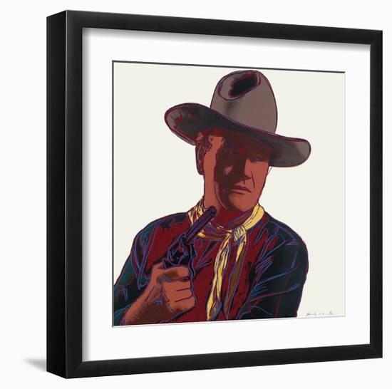 Cowboys and Indians: John Wayne, c.1986-Andy Warhol-Framed Giclee Print