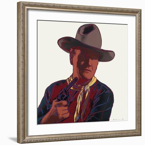 Cowboys and Indians: John Wayne, c.1986-Andy Warhol-Framed Giclee Print