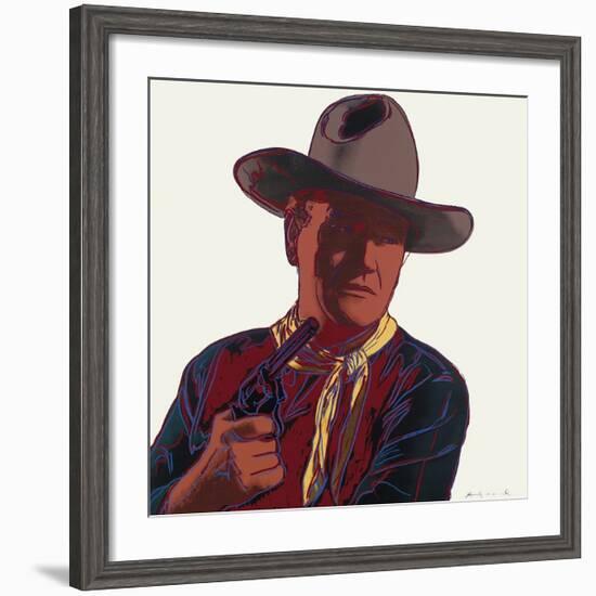 Cowboys and Indians: John Wayne, c.1986-Andy Warhol-Framed Giclee Print