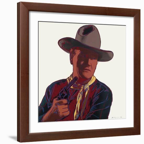 Cowboys and Indians: John Wayne, c.1986-Andy Warhol-Framed Giclee Print