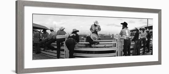 Cowboys at Rodeo, Pecos, Texas, USA-null-Framed Photographic Print