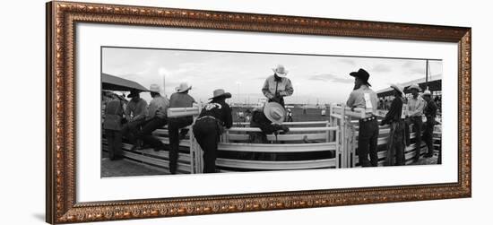 Cowboys at Rodeo, Pecos, Texas, USA-null-Framed Photographic Print