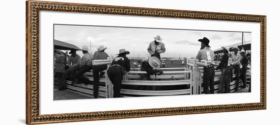 Cowboys at Rodeo, Pecos, Texas, USA-null-Framed Photographic Print