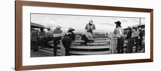 Cowboys at Rodeo, Pecos, Texas, USA-null-Framed Photographic Print