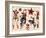 Cowboys & Cowgirls, Authentic Rodeo Tatooo Flash by Norman Collins, aka, Sailor Jerry-Piddix-Framed Art Print