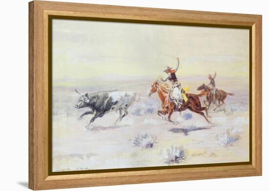 Cowboys from the Bar Triangle, 1904-Charles Marion Russell-Framed Premier Image Canvas