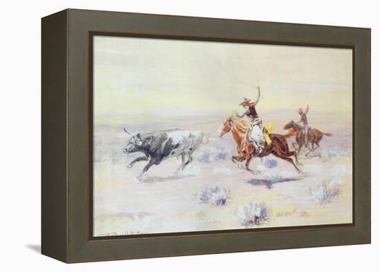 Cowboys from the Bar Triangle, 1904-Charles Marion Russell-Framed Premier Image Canvas