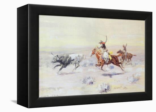 Cowboys from the Bar Triangle, 1904-Charles Marion Russell-Framed Premier Image Canvas