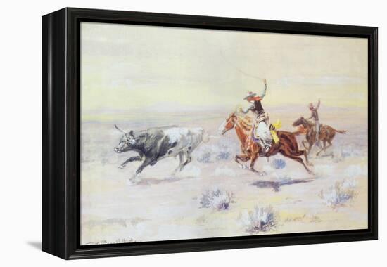 Cowboys from the Bar Triangle, 1904-Charles Marion Russell-Framed Premier Image Canvas