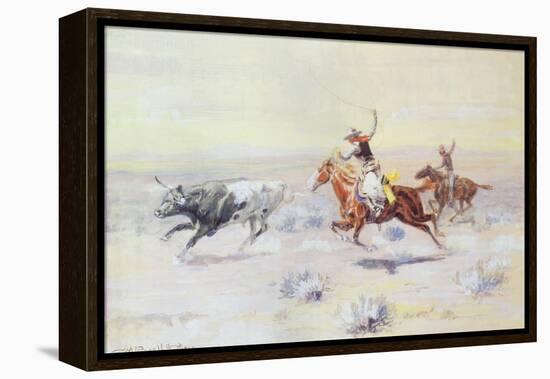 Cowboys from the Bar Triangle, 1904-Charles Marion Russell-Framed Premier Image Canvas