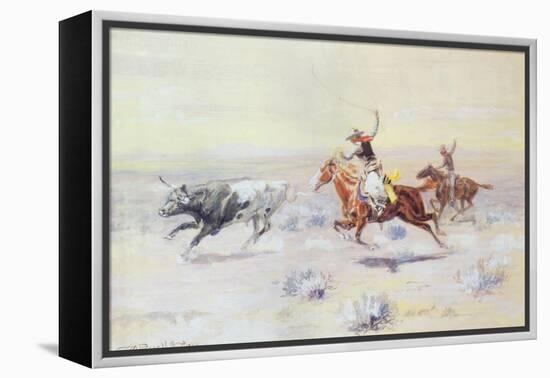 Cowboys from the Bar Triangle, 1904-Charles Marion Russell-Framed Premier Image Canvas