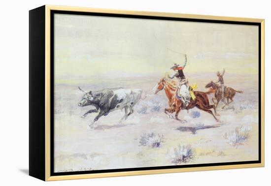 Cowboys from the Bar Triangle, 1904-Charles Marion Russell-Framed Premier Image Canvas