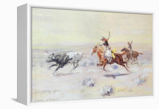 Cowboys from the Bar Triangle, 1904-Charles Marion Russell-Framed Premier Image Canvas