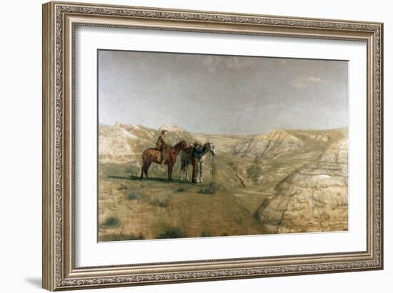 Cowboys in the Badlands, c.1887-Thomas Cowperthwait Eakins-Framed Giclee Print