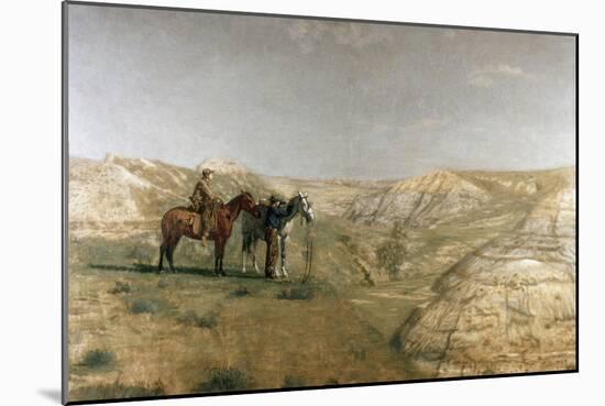 Cowboys in the Badlands, c.1887-Thomas Cowperthwait Eakins-Mounted Giclee Print