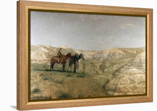 Cowboys in the Badlands, c.1887-Thomas Cowperthwait Eakins-Framed Premier Image Canvas