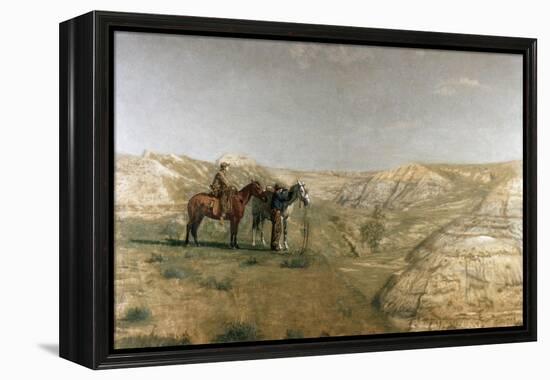 Cowboys in the Badlands, c.1887-Thomas Cowperthwait Eakins-Framed Premier Image Canvas