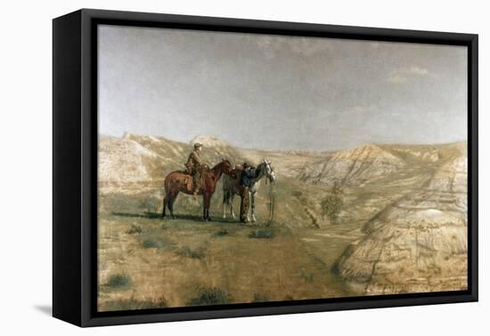 Cowboys in the Badlands, c.1887-Thomas Cowperthwait Eakins-Framed Premier Image Canvas