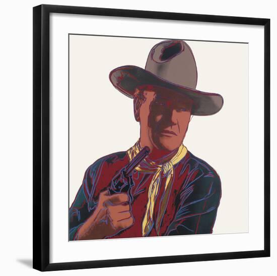 Cowboys & Indians: John Wayne, 1986-Andy Warhol-Framed Art Print