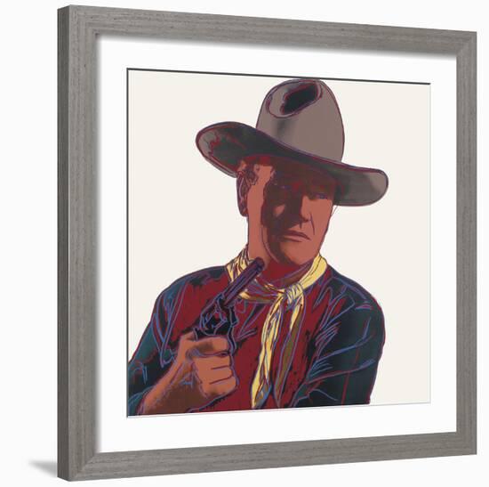 Cowboys & Indians: John Wayne, 1986-Andy Warhol-Framed Art Print