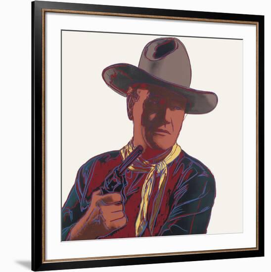 Cowboys & Indians: John Wayne, 1986-Andy Warhol-Framed Art Print