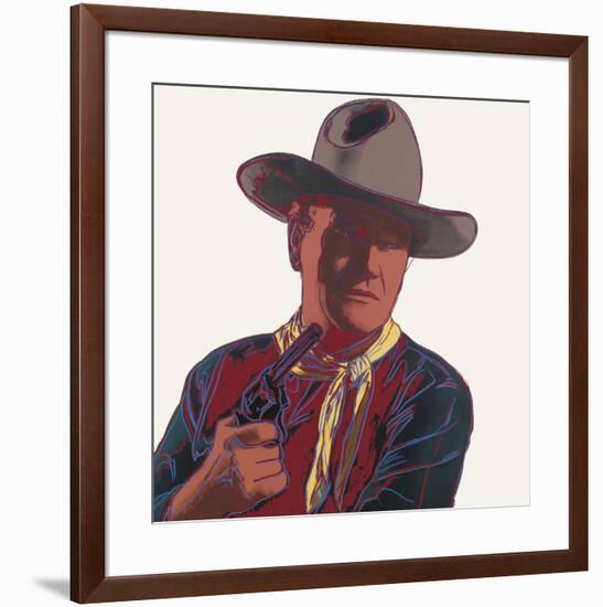 Cowboys & Indians: John Wayne, 1986-Andy Warhol-Framed Art Print