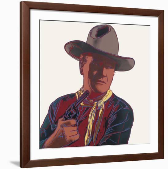 Cowboys & Indians: John Wayne, 1986-Andy Warhol-Framed Art Print