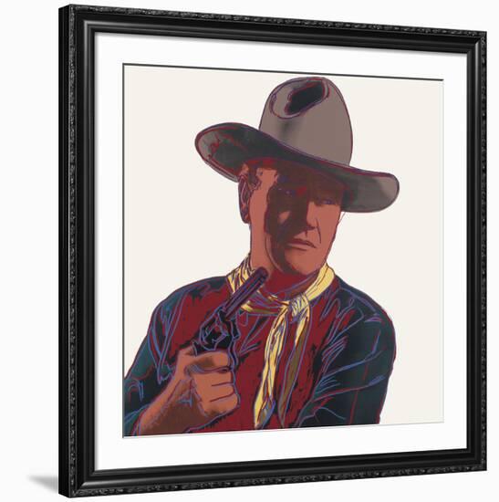 Cowboys & Indians: John Wayne, 1986-Andy Warhol-Framed Art Print