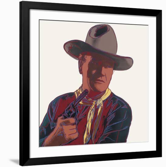 Cowboys & Indians: John Wayne, 1986-Andy Warhol-Framed Art Print