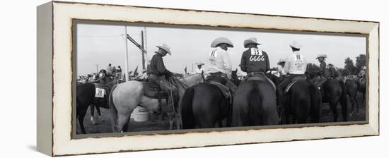 Cowboys on Horses at Rodeo, Wichita Falls, Texas, USA-null-Framed Stretched Canvas