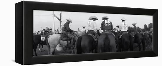 Cowboys on Horses at Rodeo, Wichita Falls, Texas, USA-null-Framed Stretched Canvas