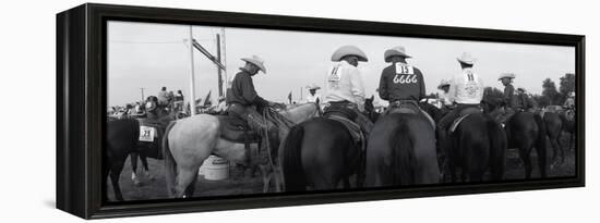 Cowboys on Horses at Rodeo, Wichita Falls, Texas, USA-null-Framed Stretched Canvas