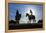 Cowboys on Horses, Sunrise, British Colombia, Canada-Peter Adams-Framed Premier Image Canvas