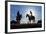 Cowboys on Horses, Sunrise, British Colombia, Canada-Peter Adams-Framed Photographic Print