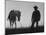 Cowboys on Long Cattle Drive from S. Dakota to Nebraska-Grey Villet-Mounted Photographic Print