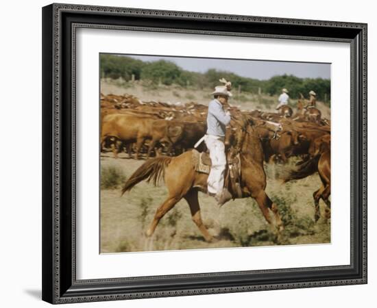 Cowboys on the King Range, TX-Eliot Elisofon-Framed Photographic Print