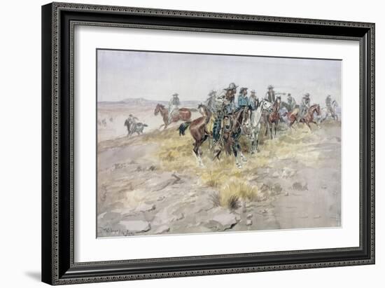 Cowboys-Charles Marion Russell-Framed Giclee Print