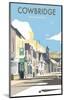 Cowbridge - Dave Thompson Contemporary Travel Print-Dave Thompson-Mounted Giclee Print