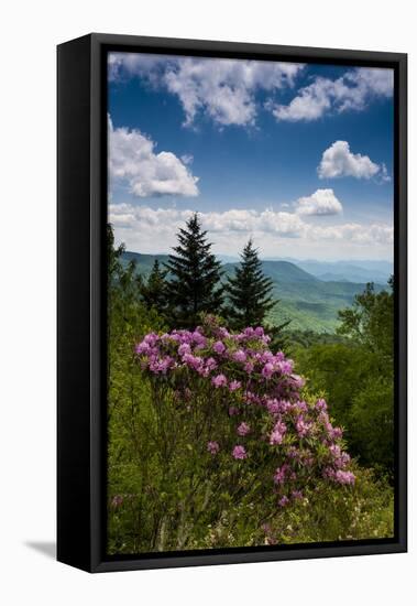 Cowee Mountain Overlook, Blue Ridge Parkway, North Carolina-Howie Garber-Framed Premier Image Canvas