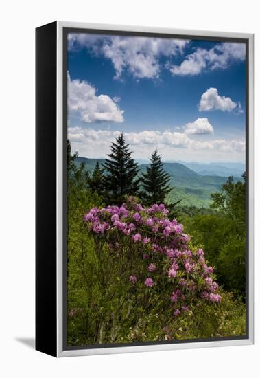 Cowee Mountain Overlook, Blue Ridge Parkway, North Carolina-Howie Garber-Framed Premier Image Canvas