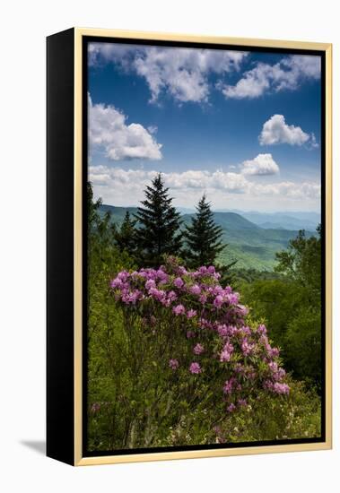 Cowee Mountain Overlook, Blue Ridge Parkway, North Carolina-Howie Garber-Framed Premier Image Canvas