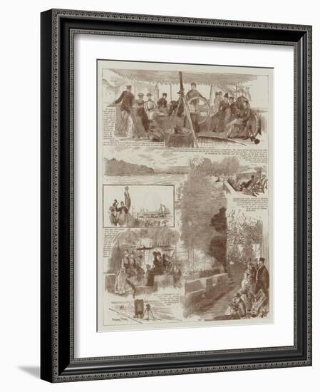 Cowes' Race Week-Sydney Prior Hall-Framed Giclee Print