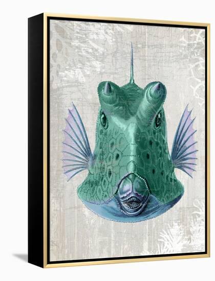 Cowfish-Fab Funky-Framed Stretched Canvas