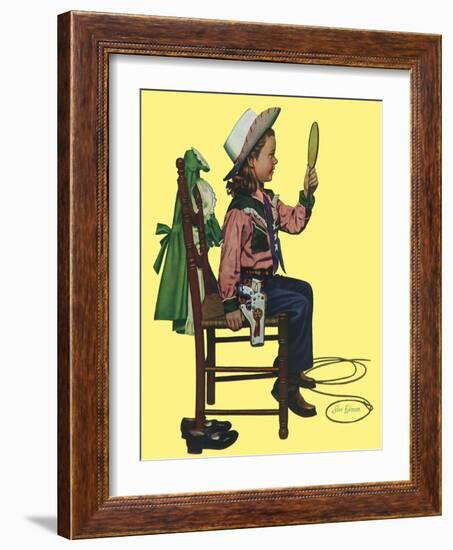 Cowgirl, 1951-Stan Ekman-Framed Giclee Print