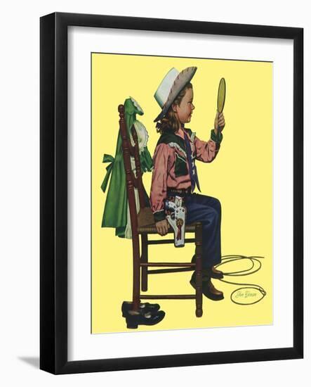 Cowgirl, 1951-Stan Ekman-Framed Giclee Print