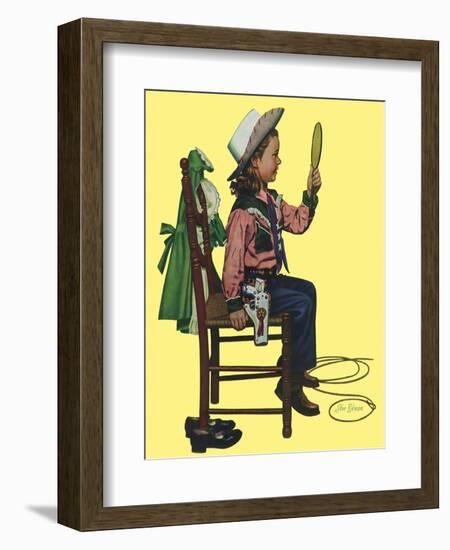 Cowgirl, 1951-Stan Ekman-Framed Giclee Print