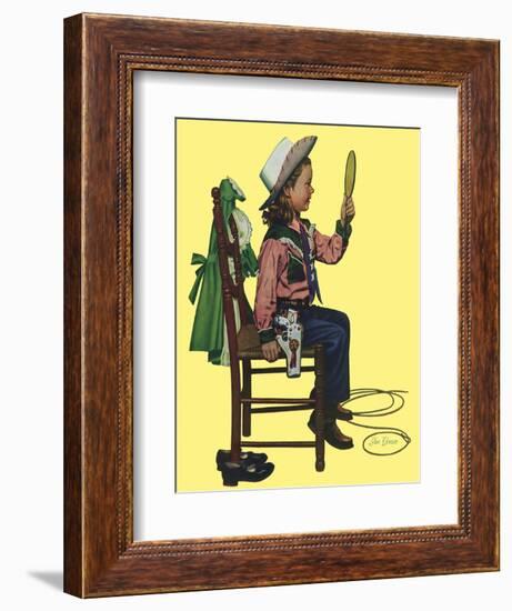 Cowgirl, 1951-Stan Ekman-Framed Giclee Print